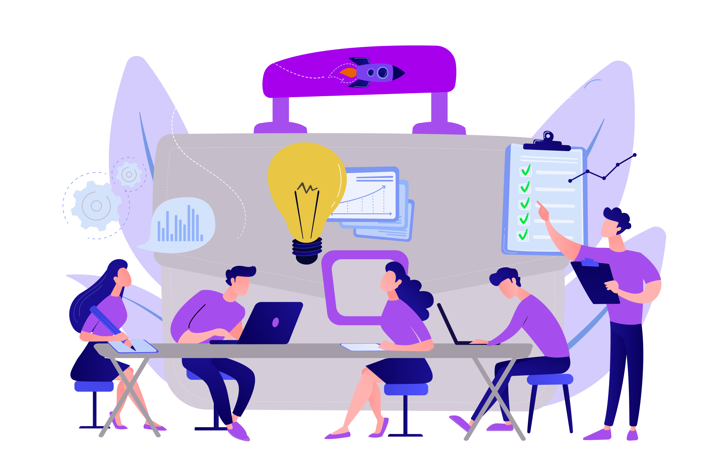 a pictorial representation of virtual recruitment with help of AI