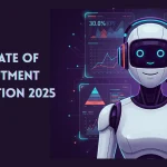 the picture is a vector illustration of a of the featured image for state of recruitment automation